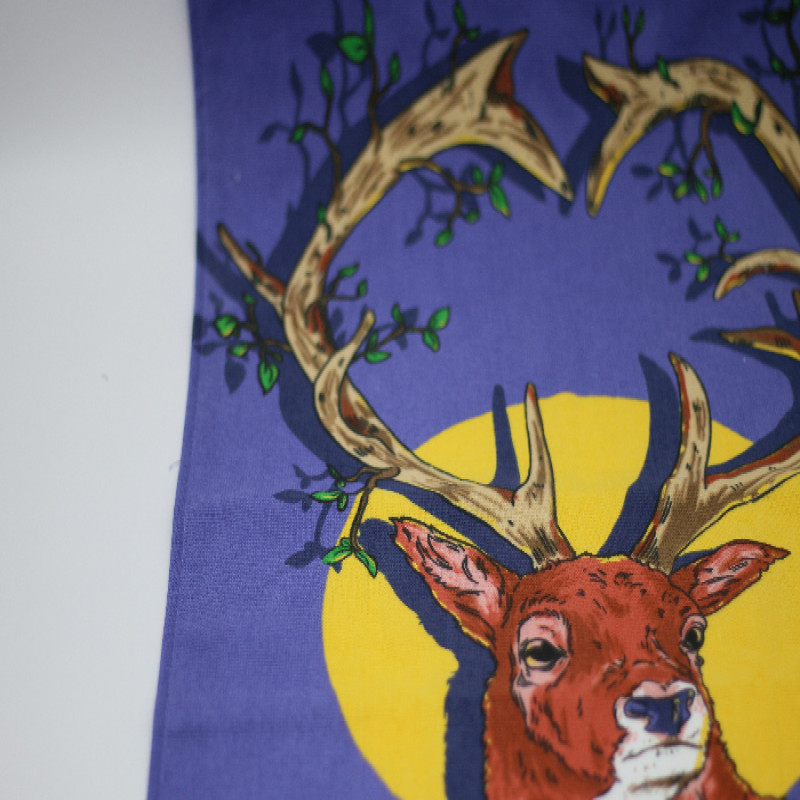 Set of 3 Beautiful Deer Design LARGE SIZE Highly Absorbent Multi Purpose Kitchen Towel Tea Towels 70cm by 45cm Hanging Loop